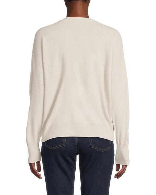 Brunello Cucinelli White Sequined Virgin Wool-Blend Sweater