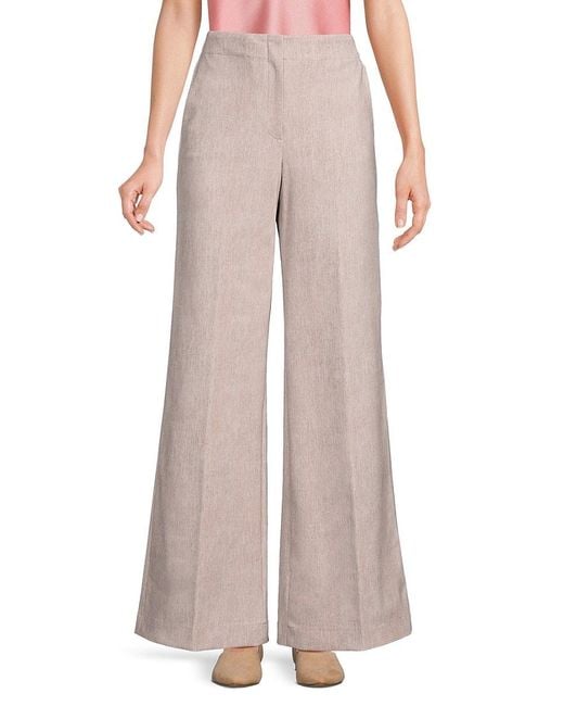 Theory Pink Clean Terena Wide Leg Pants