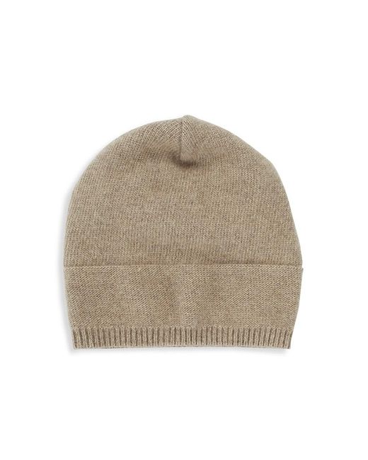 Portolano Solid Cashmere Hat in Brown 