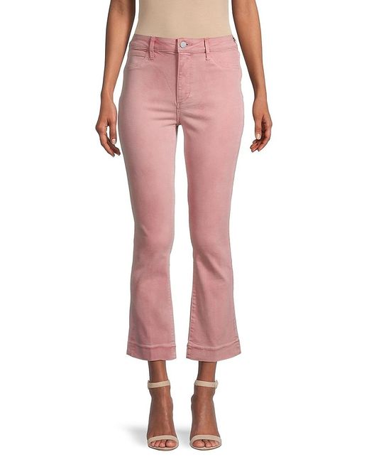 Articles of Society Denim London Cropped Flare Jeans in Pink - Lyst