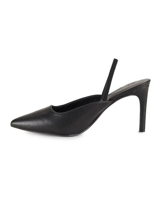 Karl Lagerfeld Black Grier 89Mm Stiletto Heel Slingback Pumps