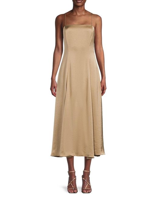 Theory Natural Came Volume Midi Dress