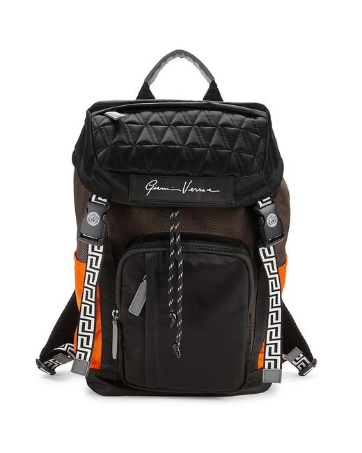Versace Colorblock Backpack in Black for Men Lyst Canada
