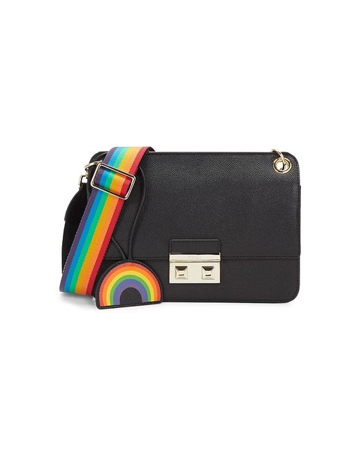 Furla Rainbow Leather Shoulder Bag in Black Lyst Australia