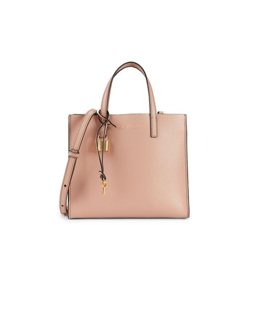 Marc Jacobs Mini Grind Coated Leather Tote | Lyst Canada