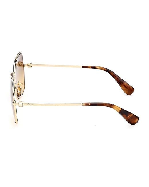 Max Mara Natural 61mm Square Sunglasses
