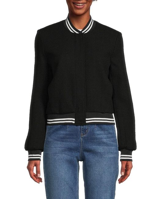 Nanette Lepore Black Tweed Jacket