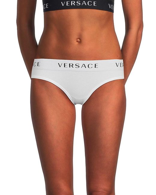 Versace White Logo Briefs