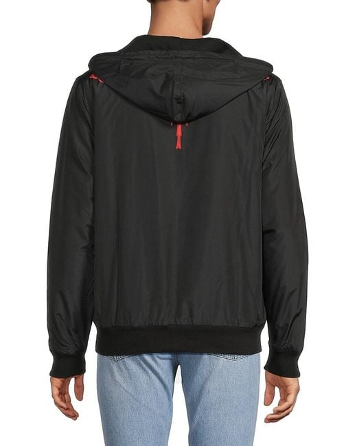MARCELO BURLON｜HOOD/ZIP-UP (CMBB007F23FLE002 1007) Marcelo Burlon Zip Hoodie in Black for Men | Lyst
