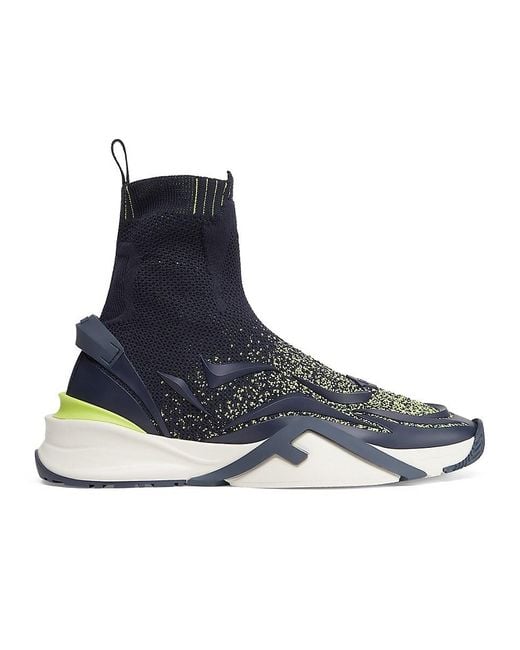 Fendi knit hotsell sneakers