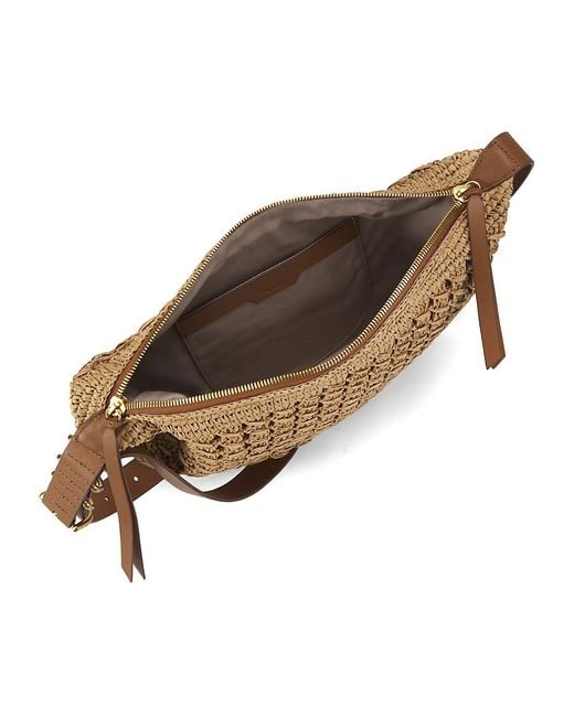 Rag & Bone Brown Medium Mercer Straw Shoulder Bag