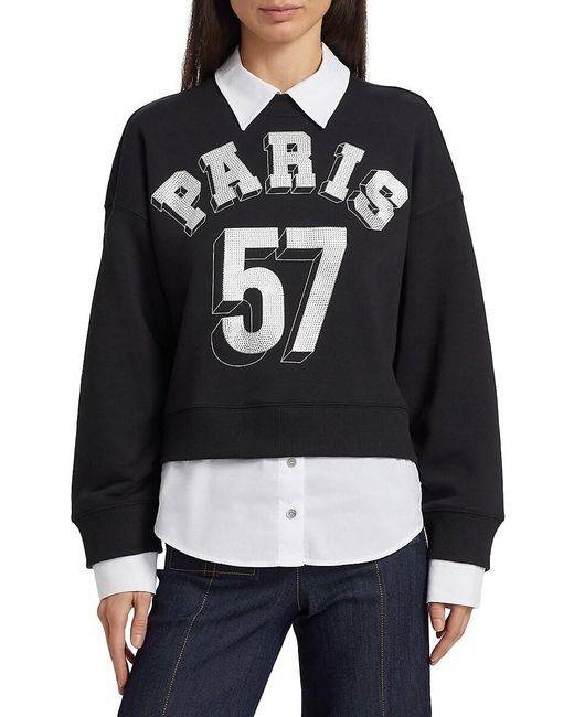 Cinq À Sept Black Heatset Paris 57 Justina Sweater