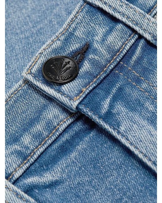 Rag & Bone Blue Flexi Sofie High Rise Ankle Jeans
