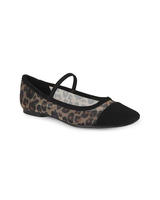 Saks Fifth Avenue Black Harper Mary Jane Flats