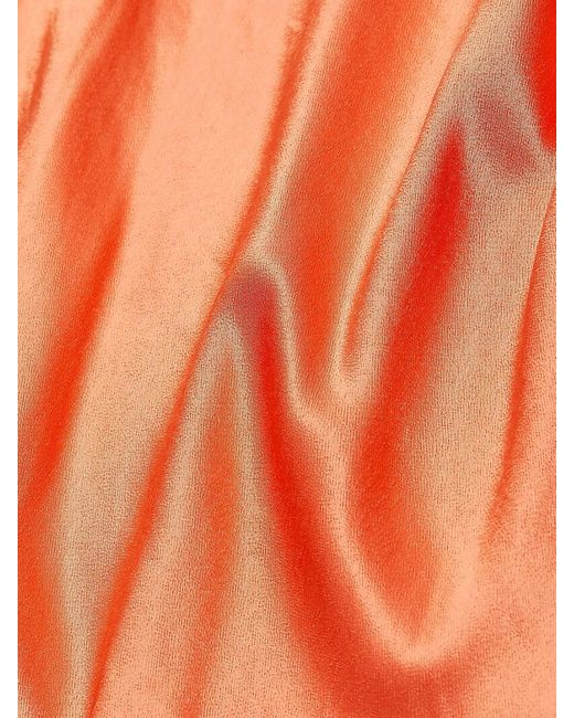 Rails Orange Indra Satin Cowlneck Minidress