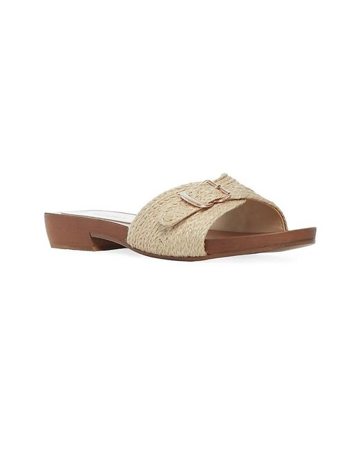 Gabriela Hearst Black Clover Jute & Wood Slide
