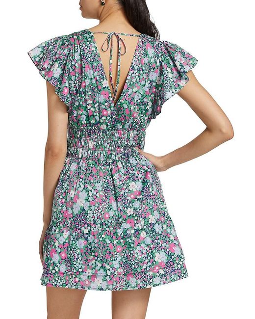 Rails Blue Kimora Floral Cotton Minidress