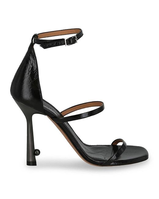 Off-White c/o Virgil Abloh Black Lollipop 100mm Strappy High-heel Sandals