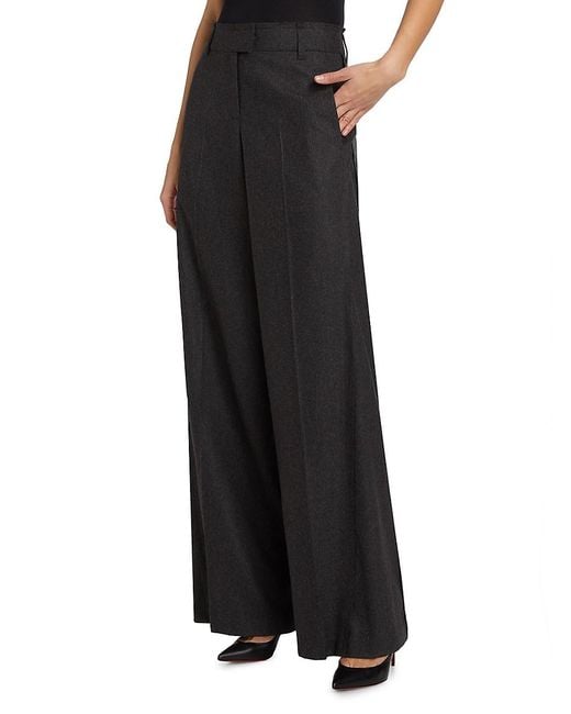 Jason Wu Black Wool Crepe Low-rise Pants
