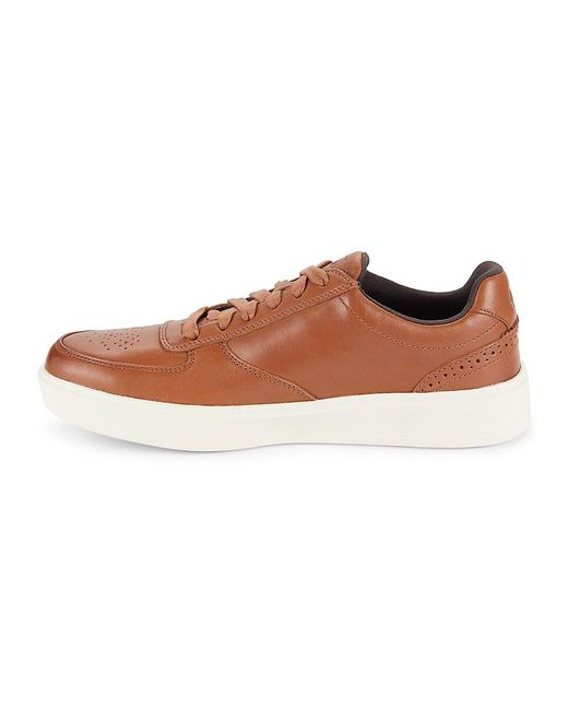 Cole Haan Brown Grand Transition Leather Court Sneakers for men