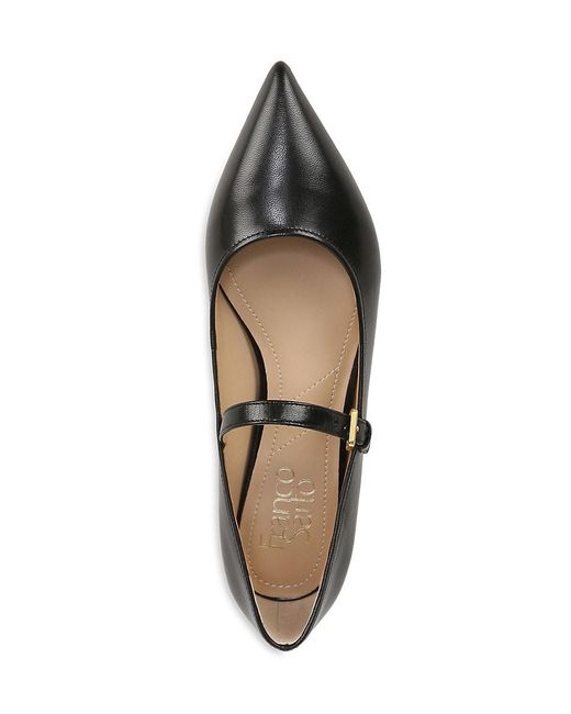 Mules Mary Jane En Cuir Franco Sarto - Taille 6.5 US (Femme) - Noir - Occasion