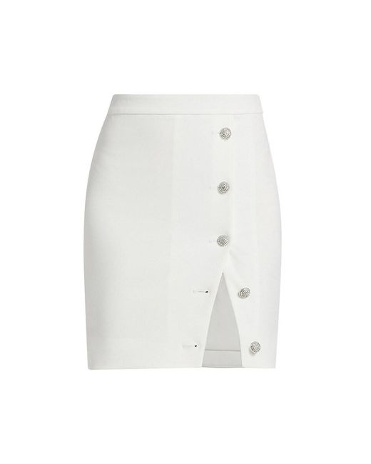 Generation Love White Tanya Crepe Miniskirt