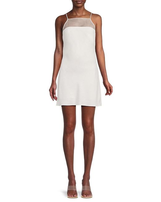 Amanda Uprichard White Veronica Back Cut Out Minidress