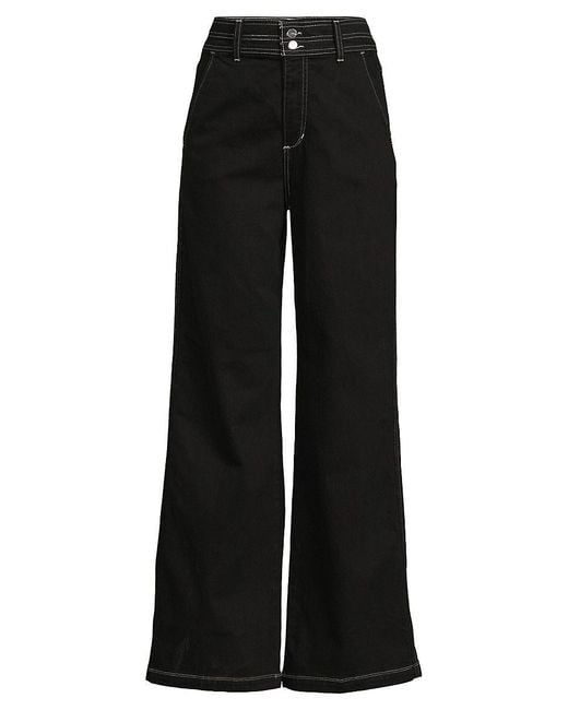 Joe's Jeans Allana High Rise Wide Leg Jeans in Black Lyst