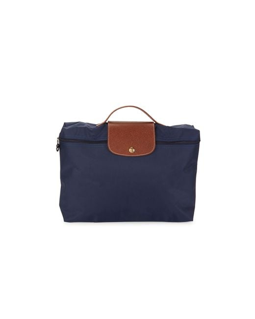 Longchamp Blue Le Pliage Document Holder