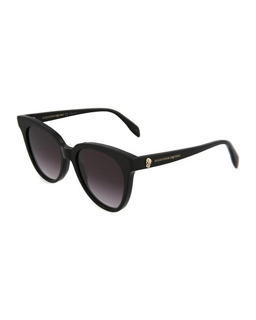 Alexander McQueen Brown 53mm Oval Sunglasses