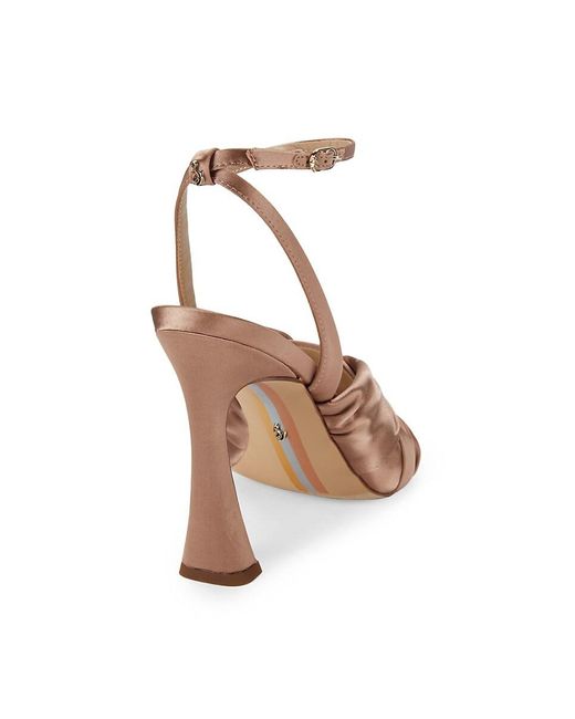 Sam Edelman Pink Lavendar Metallic Stiletto Heel Sandals