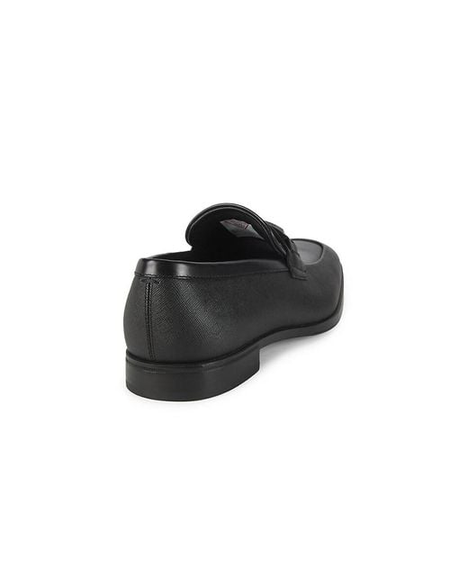 Guess Black Haines Logo Bit Loafers for men
