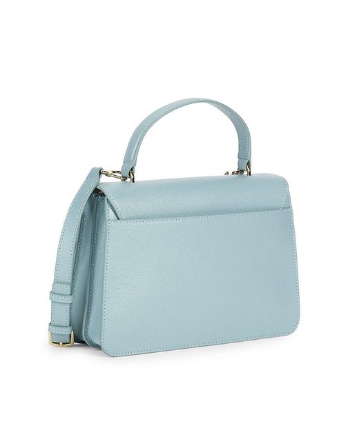 Bella Leather Crossbody Bag in Blue