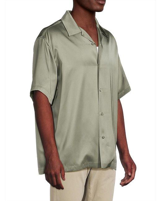 Jil Sander Green Silk-blend Shirt for men