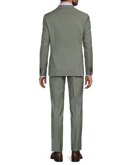Ted Baker Gray Roger Wool Slim-Fit Suit for men
