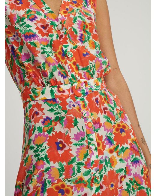 Saloni Silk Lea Shirt B Dress | Lyst