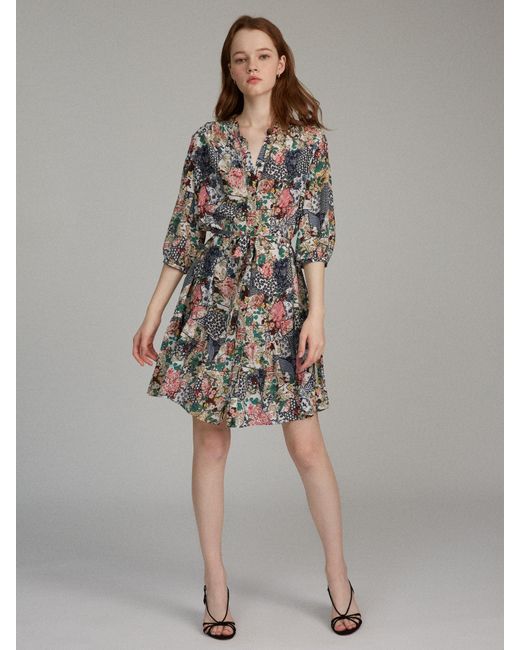 Saloni Silk Tyra Dress | Lyst