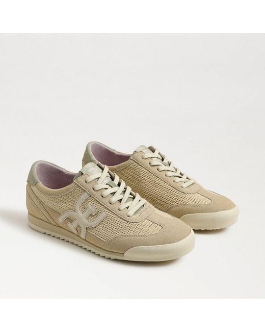 Sam Edelman Women's Ivey Lace Up Sneaker Wheat Whisper Mesh/Suede