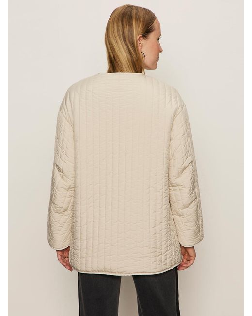 Sanctuary Natural Reversible Fur Liner Jacket Almond Cream