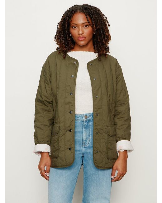 Sanctuary Green Reversible Crafted Jacket Kalamata