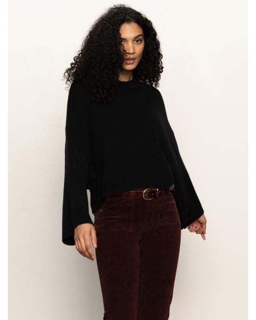 Sanctuary Forever Wool Cashmere Popover Black