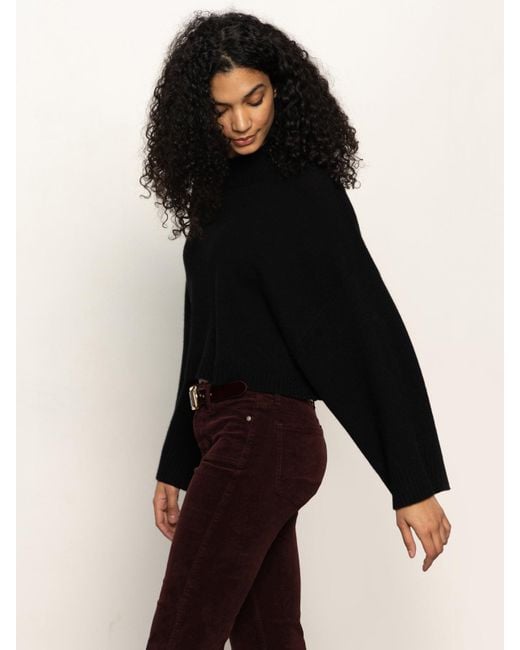 Sanctuary Forever Wool Cashmere Popover Black
