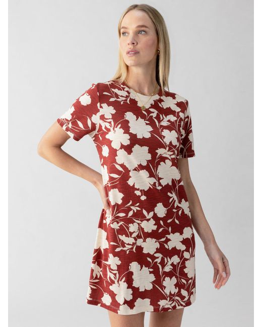 Sanctuary Red The Only One T-shirt Dress Warm Vista