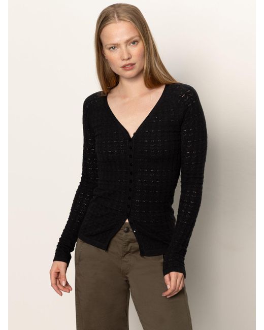 Sanctuary Fitted Raglan Cardi Black