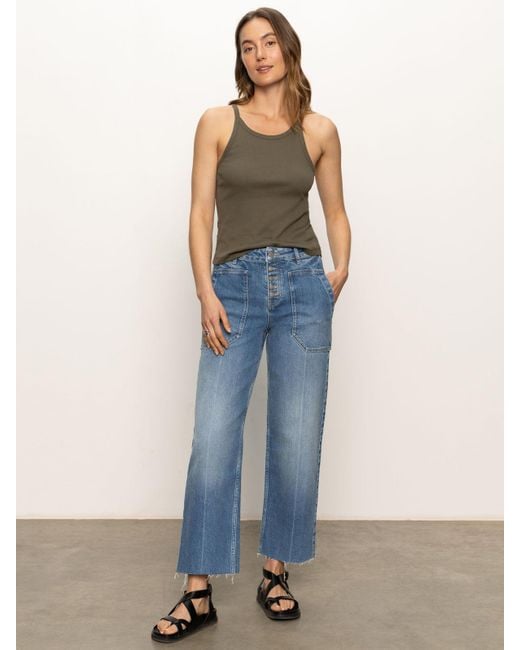 Sanctuary Denim Blue Soleil 90's Straight High Rise Jeans Medium