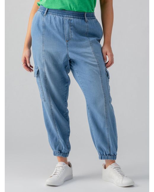 Sanctuary Blue Relaxed Rebel Standard Rise Pant Sun Drenched Inclusive Collection