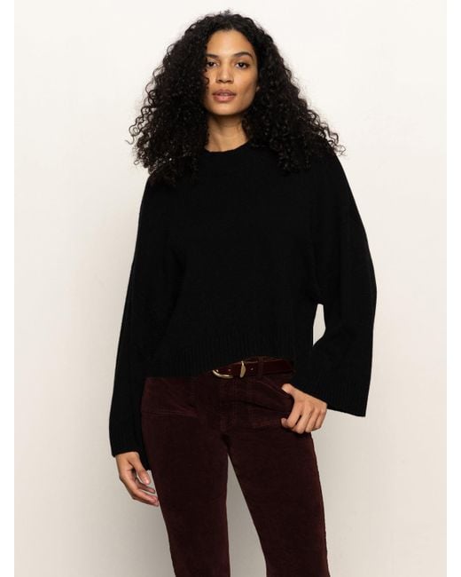 Sanctuary Forever Wool Cashmere Popover Black