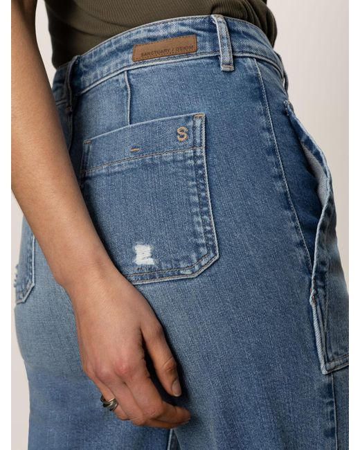 Sanctuary Denim Blue Soleil 90's Straight High Rise Jeans Medium