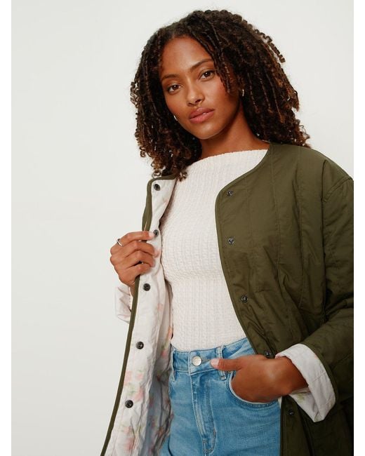 Sanctuary Green Reversible Crafted Jacket Kalamata