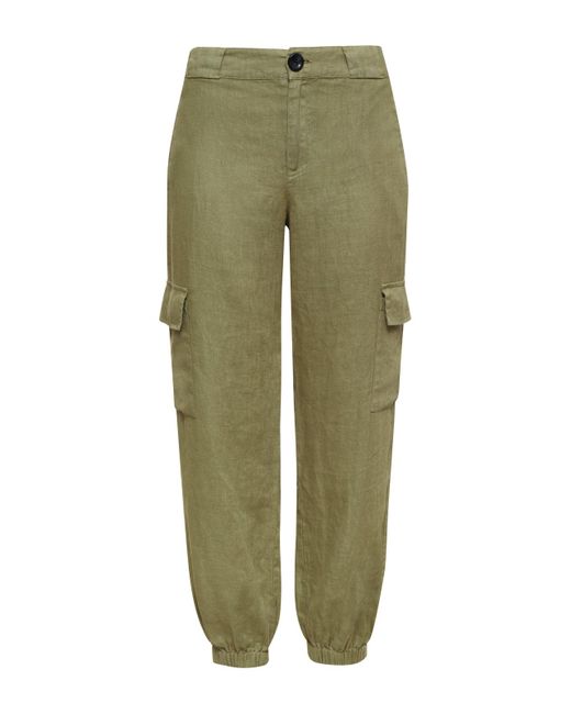 Sanctuary Natural Take Over Linen Jogger Standard Rise Pant Bamboo
